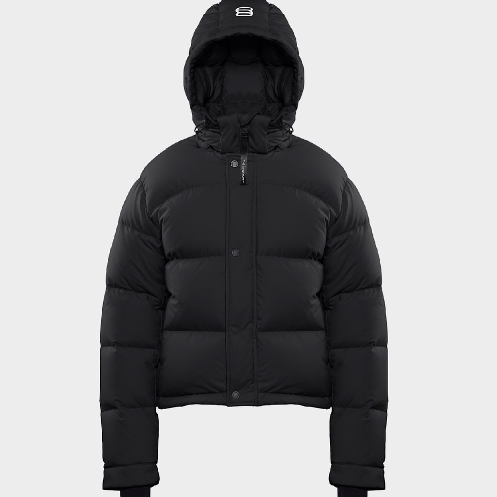 Aritzia Brown Hooded Puffer Jacket